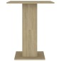 vidaXL Mesa de bistró contrachapada color roble Sonoma 60x60x75 cm