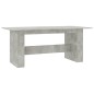 vidaXL Mesa de comedor madera de ingeniería gris hormigón 180x90x76 cm vidaXL Mesa de comedor madera de ingeniería gris hormigón 180x90x76 cm