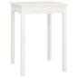 vidaXL Mesa de comedor madera maciza de pino blanca 55x55x75 cm vidaXL Mesa de comedor madera maciza de pino blanca 55x55x75 cm