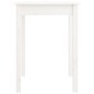 vidaXL Mesa de comedor madera maciza de pino blanca 55x55x75 cm vidaXL Mesa de comedor madera maciza de pino blanca 55x55x75 cm