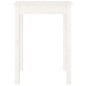 vidaXL Mesa de comedor madera maciza de pino blanca 55x55x75 cm vidaXL Mesa de comedor madera maciza de pino blanca 55x55x75 cm