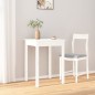 vidaXL Mesa de comedor madera maciza de pino blanca 55x55x75 cm vidaXL Mesa de comedor madera maciza de pino blanca 55x55x75 cm