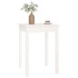 vidaXL Mesa de comedor madera maciza de pino blanca 55x55x75 cm vidaXL Mesa de comedor madera maciza de pino blanca 55x55x75 cm