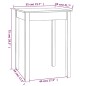 vidaXL Mesa de comedor madera maciza de pino blanca 55x55x75 cm vidaXL Mesa de comedor madera maciza de pino blanca 55x55x75 cm
