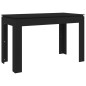 vidaXL Mesa de comedor de madera contrachapada negro 120x60x76 cm vidaXL Mesa de comedor de madera contrachapada negro 120x60x76 cm