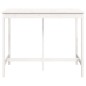 vidaXL Mesa alta de bar madera maciza de pino blanco 140x80x110 cm vidaXL Mesa alta de bar madera maciza de pino blanco 140x80x110 cm