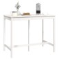 vidaXL Mesa alta de bar madera maciza de pino blanco 140x80x110 cm vidaXL Mesa alta de bar madera maciza de pino blanco 140x80x110 cm