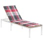 vidaXL Tumbona con cojín madera maciza de acacia y acero inoxidable vidaXL Tumbona con cojín madera maciza de acacia y acero inoxidable