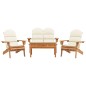 vidaXL Juego de muebles de jardín Adirondack 4 piezas madera acacia vidaXL Juego de muebles de jardín Adirondack 4 piezas madera acacia