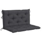 vidaXL Banco columpio de 2 plazas hojas de palma y cojín bambú 202 cm vidaXL Banco columpio de 2 plazas hojas de palma y cojín bambú 202 cm