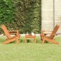 vidaXL Juego de muebles de jardín Adirondack 3 piezas madera acacia