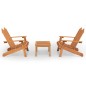 vidaXL Juego de muebles de jardín Adirondack 3 piezas madera acacia