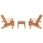 vidaXL Juego de muebles de jardín Adirondack 3 piezas madera acacia