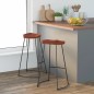 vidaXL Taburetes de bar Gavin 2 uds madera mango maciza 50x40x78 cm vidaXL Taburetes de bar Gavin 2 uds madera mango maciza 50x40x78 cm