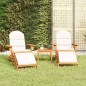 vidaXL Juego de muebles de jardín Adirondack 3 piezas madera acacia