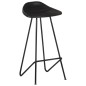 vidaXL Taburetes de cocina 2 unidades cuero auténtico negro vidaXL Taburetes de cocina 2 unidades cuero auténtico negro