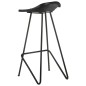 vidaXL Taburetes de cocina 2 unidades cuero auténtico negro vidaXL Taburetes de cocina 2 unidades cuero auténtico negro