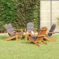 vidaXL Juego de muebles de jardín Adirondack 5 piezas madera acacia