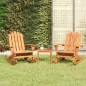vidaXL Juego de muebles de jardín Adirondack 3 piezas madera acacia