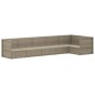 vidaXL Set de muebles de jardín 6 pzas y cojines ratán sintético gris