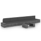 vidaXL Juego muebles de jardín 6 pzas y cojines ratán sintético gris vidaXL Juego muebles de jardín 6 pzas y cojines ratán sintético gris