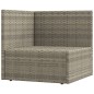 vidaXL Set de muebles de jardín 9 pzas y cojines ratán sintético gris vidaXL Set de muebles de jardín 9 pzas y cojines ratán sintético gris