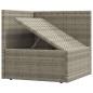 vidaXL Set de muebles de jardín 9 pzas y cojines ratán sintético gris vidaXL Set de muebles de jardín 9 pzas y cojines ratán sintético gris
