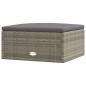 vidaXL Set de muebles de jardín 9 pzas y cojines ratán sintético gris vidaXL Set de muebles de jardín 9 pzas y cojines ratán sintético gris