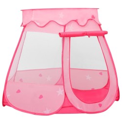 vidaXL Tienda de juegos para niños con 250 bolas rosa 102x102x82 cm