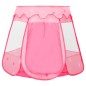 vidaXL Tienda de juegos para niños con 250 bolas rosa 102x102x82 cm vidaXL Tienda de juegos para niños con 250 bolas rosa 102x102x82 cm