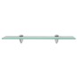 vidaXL Estantes flotantes 2 unidades vidrio 8 mm 50x10 cm vidaXL Estantes flotantes 2 unidades vidrio 8 mm 50x10 cm