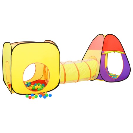 vidaXL Tienda de juegos niños con 250 bolas multicolor 255x80x100cm
