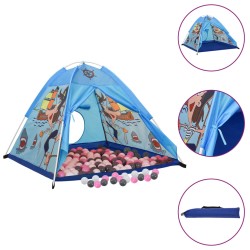 vidaXL Tienda de juegos para niños con 250 bolas azul 120x120x90 cm