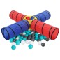 vidaXL Túnel de juegos para niños con 250 bolas multicolor vidaXL Túnel de juegos para niños con 250 bolas multicolor