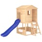 vidaXL Parque infantil de exterior madera maciza de abeto