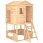 vidaXL Parque infantil de exterior madera maciza de abeto
