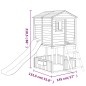 vidaXL Parque infantil de exterior madera maciza de abeto