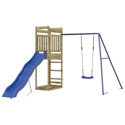 vidaXL Parque infantil de exterior madera de pino impregnada