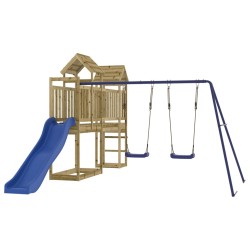 vidaXL Parque infantil de exterior madera de pino impregnada