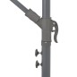 vidaXL Sombrilla voladiza con poste de aluminio negro 300 cm vidaXL Sombrilla voladiza con poste de aluminio negro 300 cm