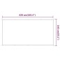 vidaXL Toldo vertical blanco 140x420 cm tela oxford vidaXL Toldo vertical blanco 140x420 cm tela oxford