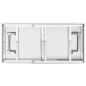 vidaXL Mesa de trabajo para cocina con estante acero inox 120x60x145cm vidaXL Mesa de trabajo para cocina con estante acero inox 120x60x145cm