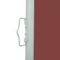 vidaXL Toldo lateral retráctil de jardín marrón 100x500 cm vidaXL Toldo lateral retráctil de jardín marrón 100x500 cm