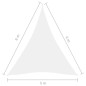 vidaXL Toldo de vela triangular tela Oxford blanco 5x6x6 m vidaXL Toldo de vela triangular tela Oxford blanco 5x6x6 m