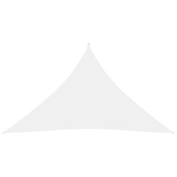 vidaXL Toldo de vela triangular tela Oxford blanco 4x4x5,8 m