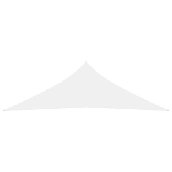 vidaXL Toldo de vela triangular tela Oxford blanco 4x4x5,8 m