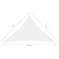 vidaXL Toldo de vela triangular tela Oxford blanco 4x4x5,8 m vidaXL Toldo de vela triangular tela Oxford blanco 4x4x5,8 m