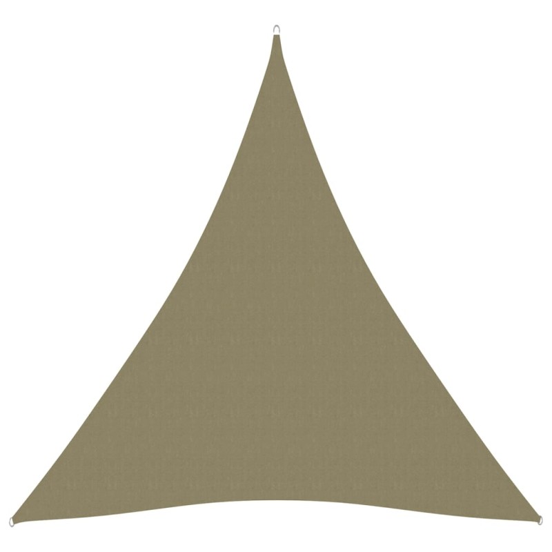 vidaXL Toldo de vela triangular tela Oxford beige 3x4x4 m vidaXL Toldo de vela triangular tela Oxford beige 3x4x4 m