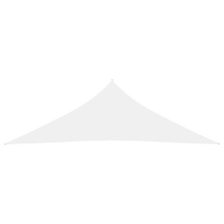 vidaXL Toldo de vela triangular tela Oxford blanco 5x5x6 m