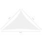 vidaXL Toldo de vela triangular tela Oxford blanco 5x5x6 m vidaXL Toldo de vela triangular tela Oxford blanco 5x5x6 m